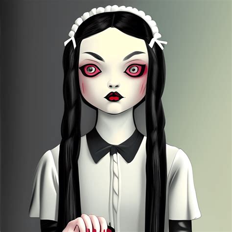 Wednesday Addams Fan Art · Creative Fabrica