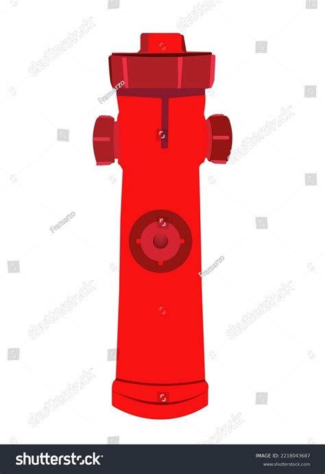 Red Fire Hydrant Drawing Isolated Stock Vector Royalty Free