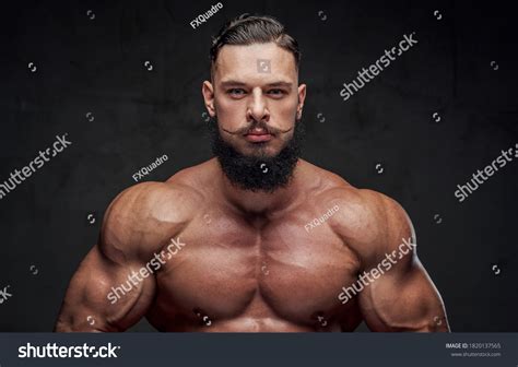 Handsome Bearded Bodybuilder Naked Torso Modern Stock Photo Edit Now Shutterstock