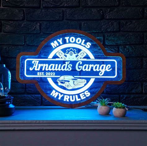 Garage Neon Sign Custom Garage Light Up Sign Garage Led Sign Garage