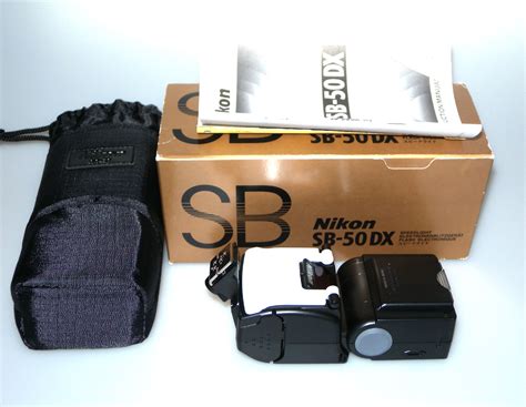 NIKON SPEEDLITE SB-50DX WITH BAG, INSTRUCTIONS, MINT IN BOX NIKON MF49 ...