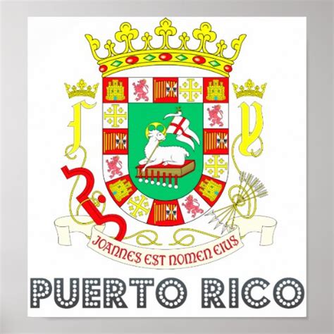 Puerto Rico Coat of Arms Poster | Zazzle