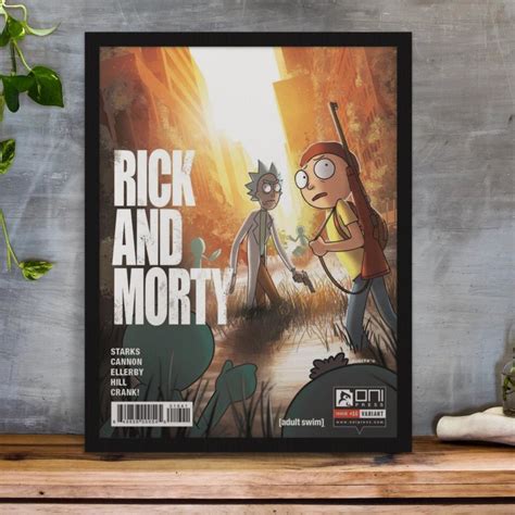 Quadro Decorativo Rick And Morty Cl Ssico Poster A Elo