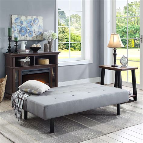 Mainstays 68 3 Position Tufted Futon Gray