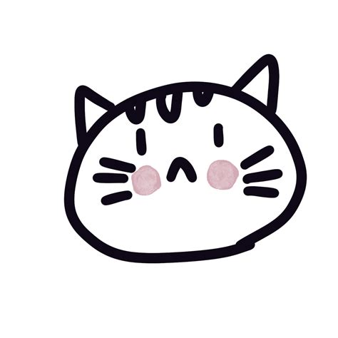 Cute Cat Line Art 24806266 Png