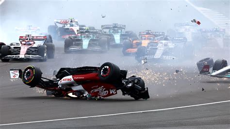 Formula 1 2022 Zhou Guanyu Survives Unbelievable Crash At Silverstone