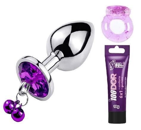 Kit Plug Anal Sino Anel Peniano Vibro Dor Bisnaga G Kanka Acess Rios Para