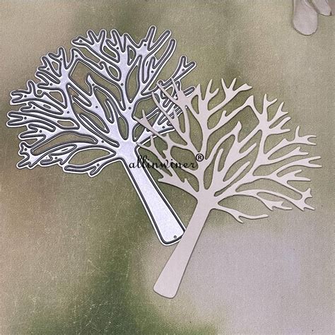Diy Christmas Tree Metal Cutting Dies Stencils Scrapbook Embossing Card
