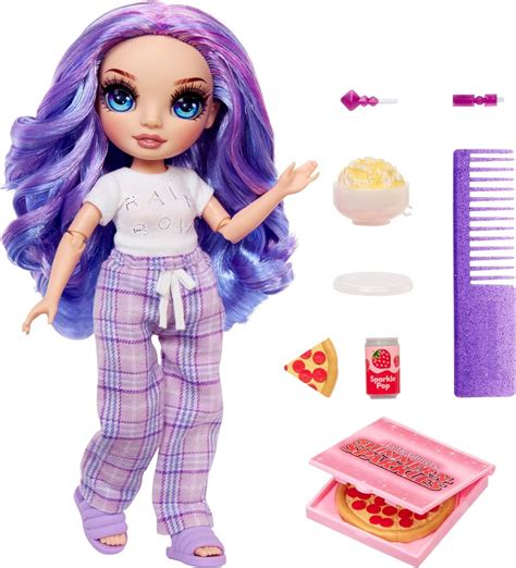 Buy Rainbow High Jr High Pj Party Violet Purple 9” Posable Doll At Bentzens Rainbow High Dolls