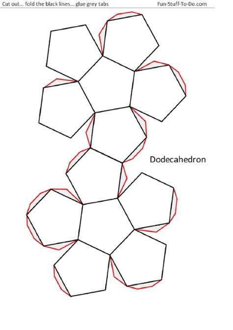 Top 6 Dodecahedron Templates Free To Download In Pdf Format