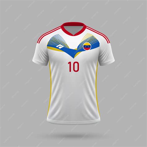 3d camiseta de fútbol realista de la selección nacional de Venezuela