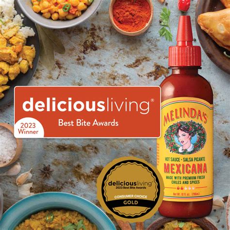 Delicious Living - Best Bite Awards 2023 selects Melinda's Mexicana as