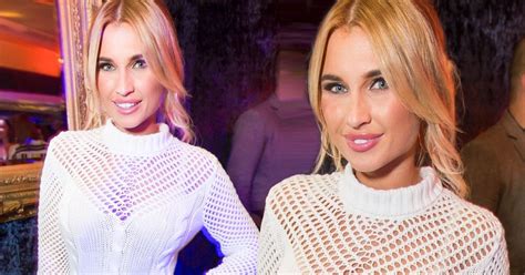 TOWIE Babe Billie Faiers Wows In White As She Teases A Hint Of Cleavage In Figure Hugging Dress