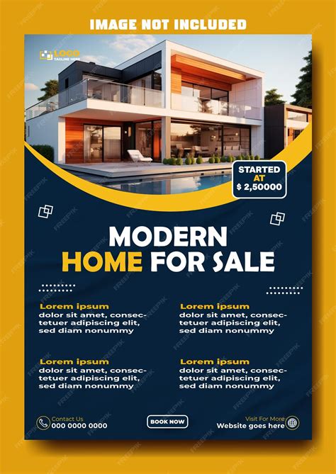 Premium Vector | House selling flyer template design