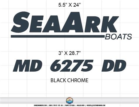 Seaark Boats Black Chrome