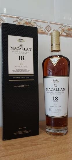 Lot Art Macallan 18 Years Old Sherry Oak Cask 2022 Release Original