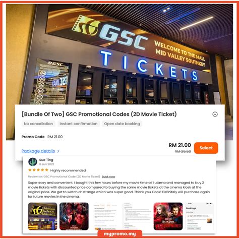 Klook x GSC Cinemas Movie Ticket Promo Code - mypromo.my