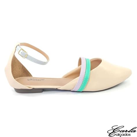 Sapatilha Salomé Nude Numeração Especial Carla Calçados