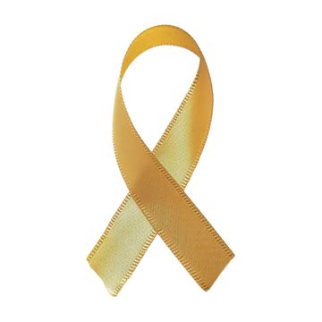 Gold Awareness Ribbon, Gold, Awareness, Ribbon PNG Transparent Image ...