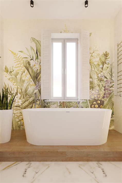 Обои для ванной — дизайнерский проект 134