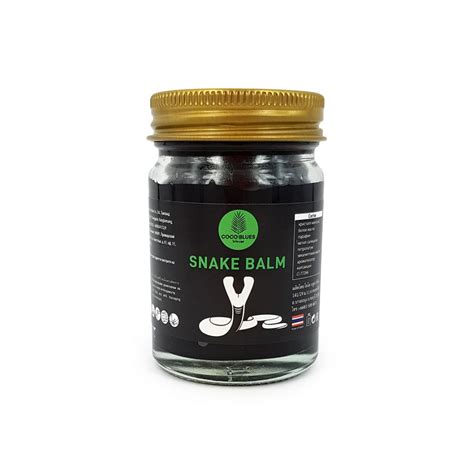 Тайский чёрный змеиный бальзам Coco Blues