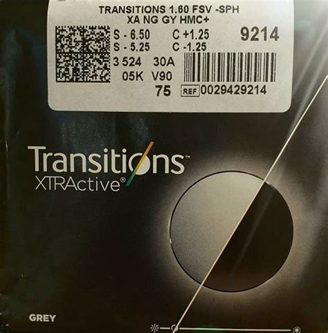 Очки с фотохромными линзами Transitions XTRActive NewGen 1,60 SHMC ...