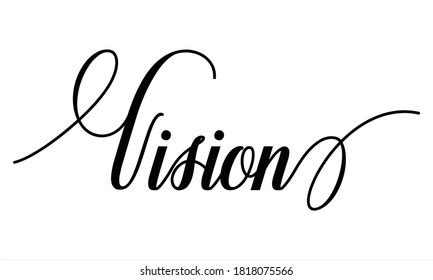 54 Cursive Vision Gambar Foto Stok Vektor Shutterstock