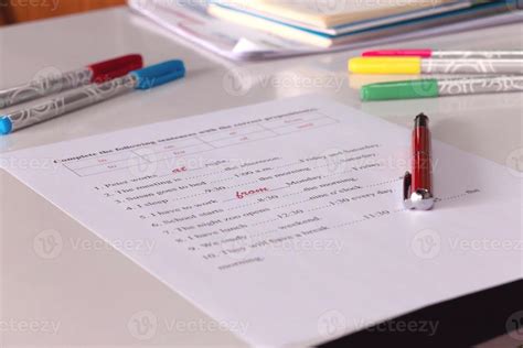 english test  table  stock photo  vecteezy
