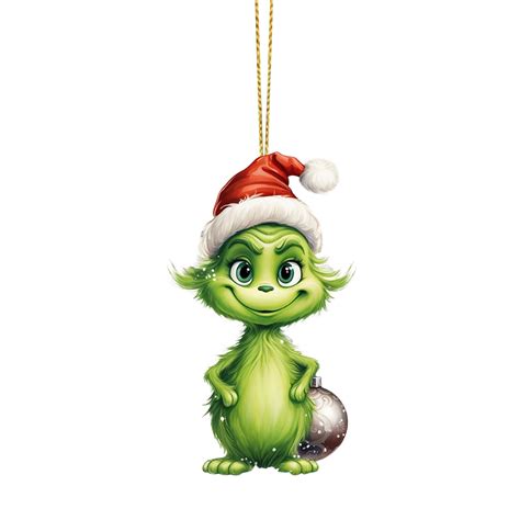 Bazyrey Hot Sale The Grinch Christmas Acrylic Green Monsters