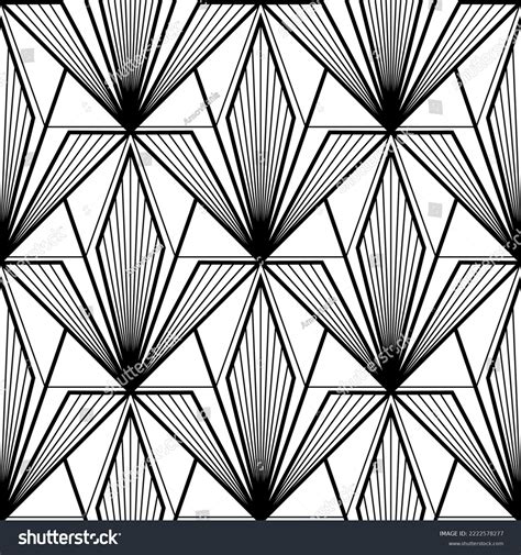 Art Deco Wallpaper Black White Seamless Stock Vector (Royalty Free ...