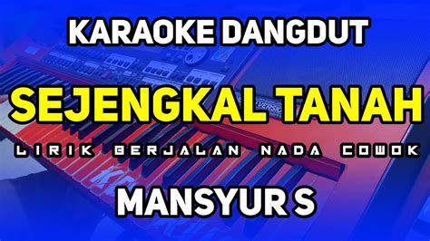 SEJENGKAL TANAH KARAOKE DANGDUT NADA COWOK MANSYUR S YouTube