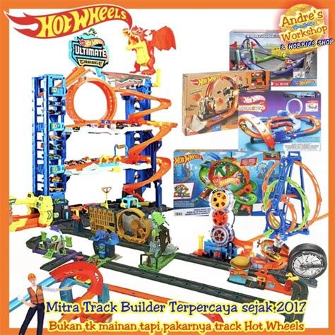 Promo Hotwheels Track Builder Ori Hot Wheels Track City Trackset Komplit Siap Main A01 Kota