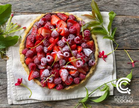 Tarta De Ganache De Chocolate Y Frutos Rojos Confieso Que Cocino