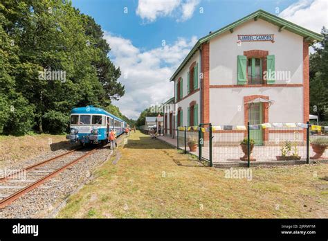 The Napoleon Express Tourist Train At The Station Of Lambel Camors The