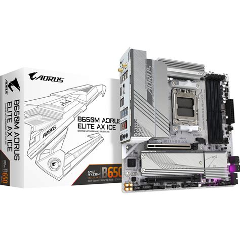 Gigabyte B650M AORUS Elite AX ICE AMD B650 So.AM5 DDR5 mATX Retail ...