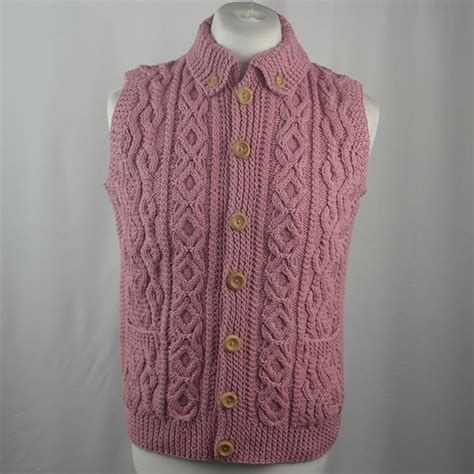 3V Aran Waistcoat - 100% Cotton - Seconds