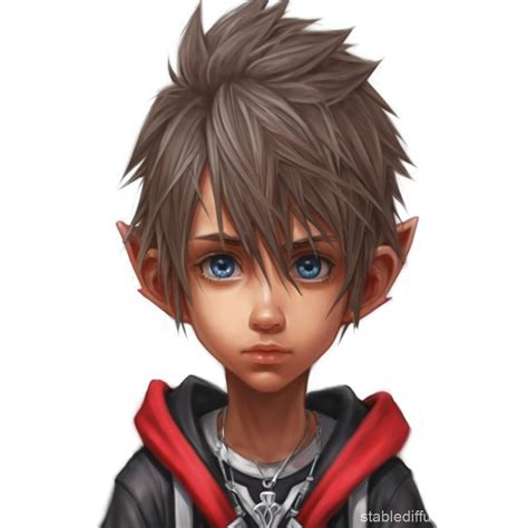 Kingdom Hearts Portrait Drawing Stable Diffusion Online