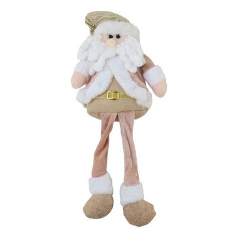 Boneco Papai Noel Pelúcia Perna Fina Família Sweet Cm Nude Zein Bichinhos de Pelúcia de