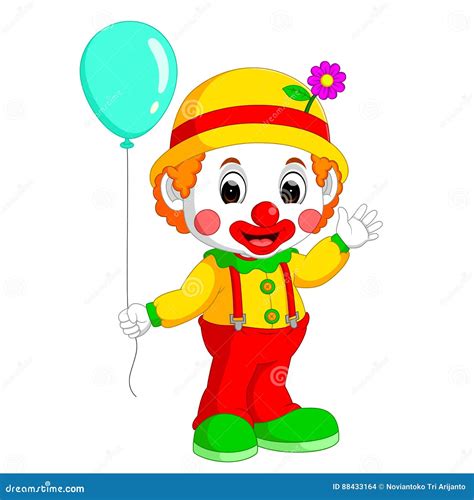 cute clown drawing 1