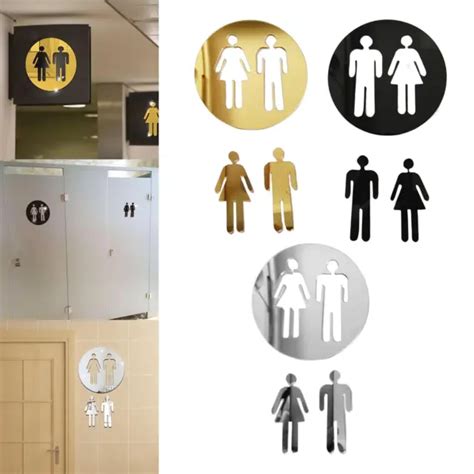 Signes De Toilettes Pour Hommes Et Femmes Pictogramme Plaques De Porte