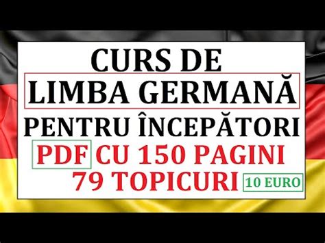 Invata Germana 150 Pagini PDF Lectiile De Pe Youtube 10 YouTube