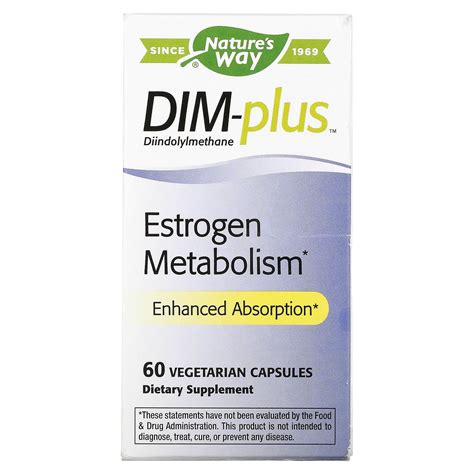 Nature's Way, DIM-Plus, Metabolismo del estrógeno, 60 cápsulas vegetales