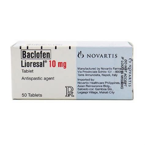 Lioresal Baclofen Tablets 10 Mg At Rs 120 Stripe In Chengalpattu ID