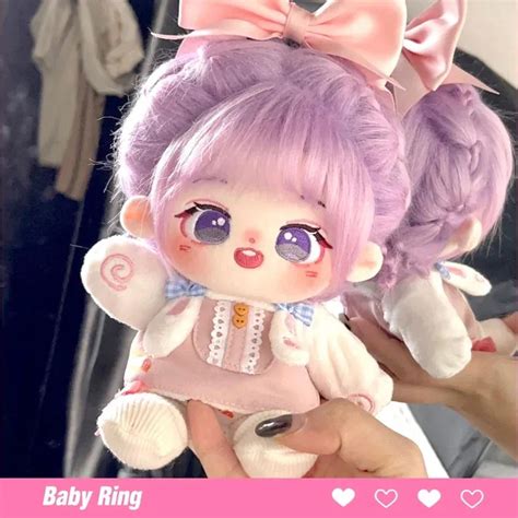 Cm Cute Purple Hair Cotton Doll Kawaii Nude Dress Up Cosplay Anime Character Plush Set Stuffed