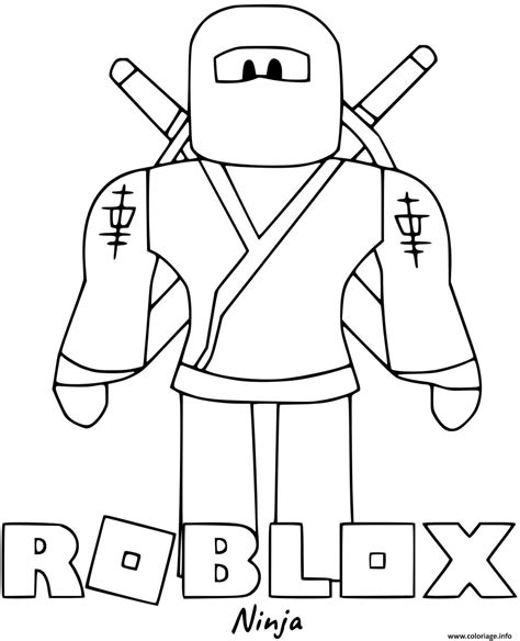 Coloriage Roblox Ninja Dessin Roblox à Imprimer