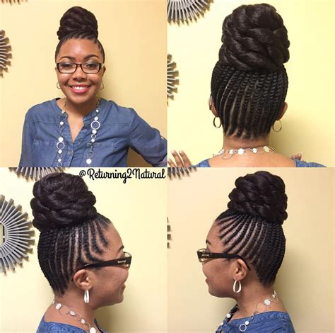 Beautiful updo by @returning2natural - Black Hair Information