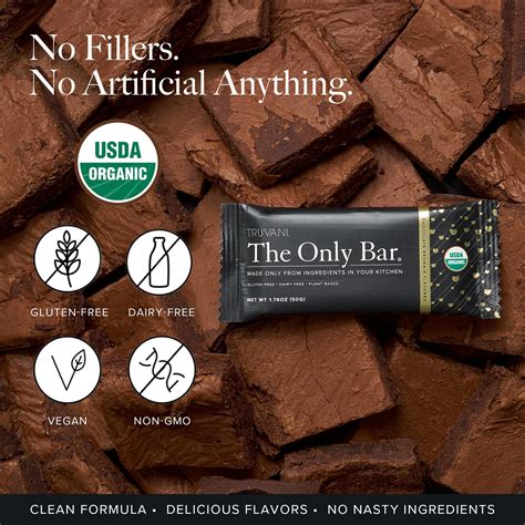 Snapklik.com : Truvani Plant Based Snack Bars Chocolate Brownie 1 Pack