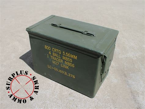 Ammo Can 50 Caliber Fat Grade A Military Surplus Lockable Steel