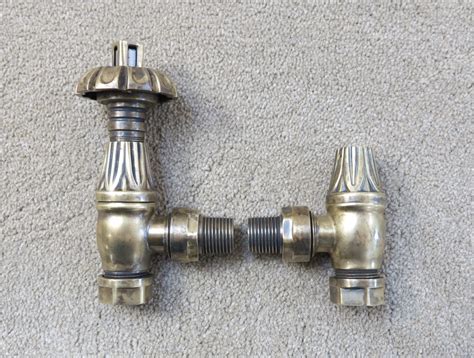 Tulip Antique Brass Thermostatic Radiator Valves