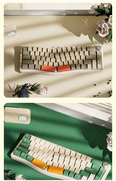 AJAZZ AKS Pro Three Mode RGB Alice Mechanical Keyboard Hot Swap Gasket Structure G Wireless